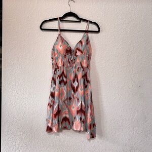 Boho Print Strappy Dress